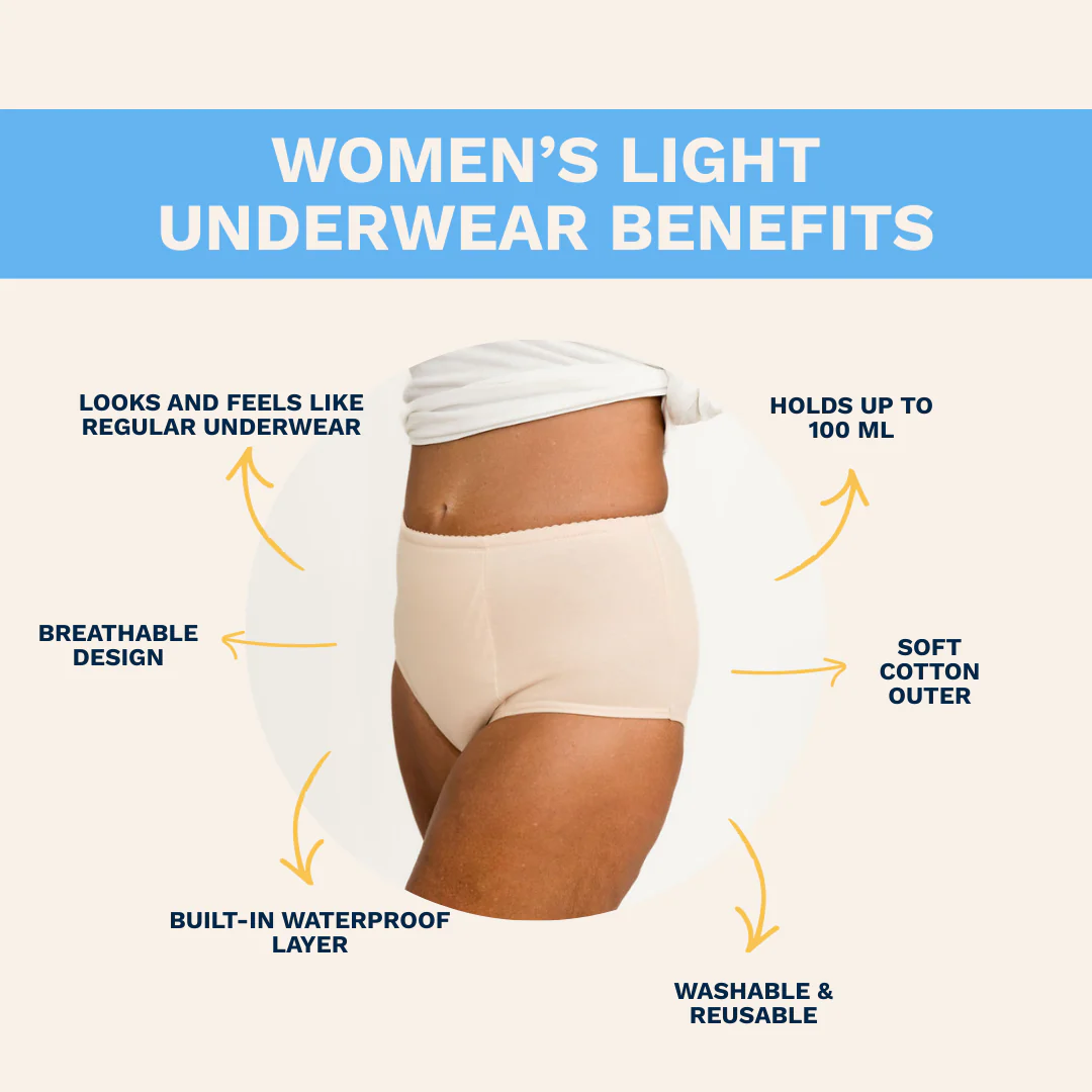 Women’s Absorbent Full Brief – Light - Image 6